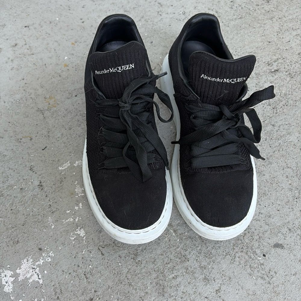 Alexander McQueen net top oversized sneakers
